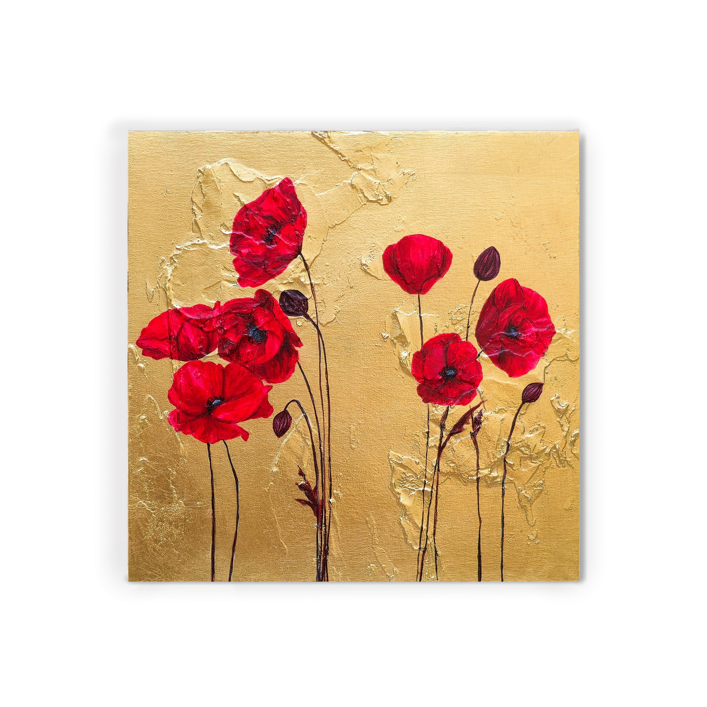 Unapologetic Poppies I | 12 x 12 Sold Out