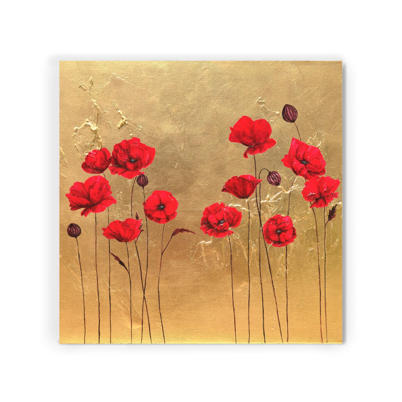 Unapologetic Poppies IV | 20 x 20 $850