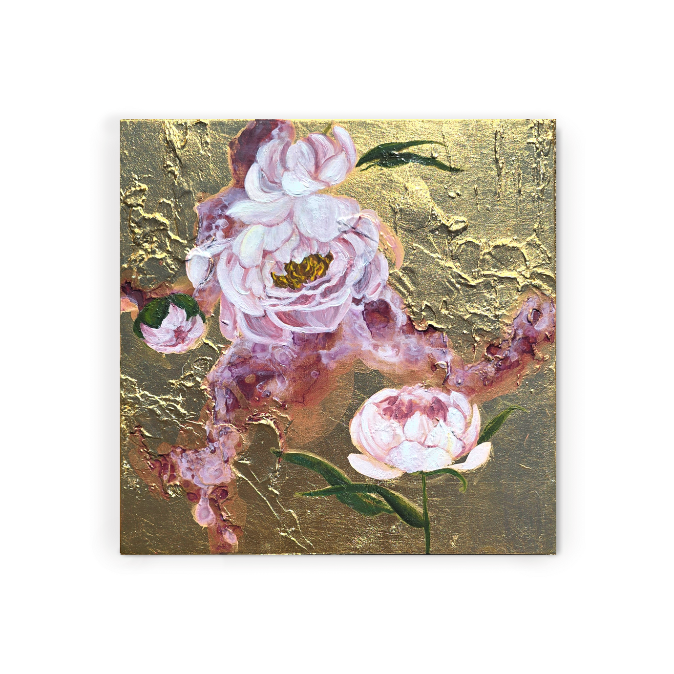 Unapologetic Peonies I | 12 x 12 $400