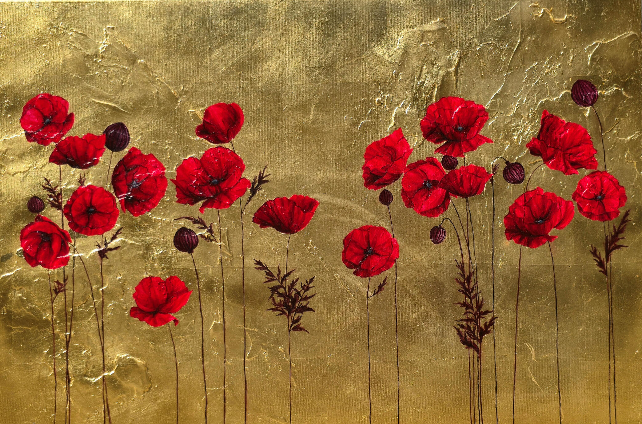 Field of Poppies | 36 x 24 $4000