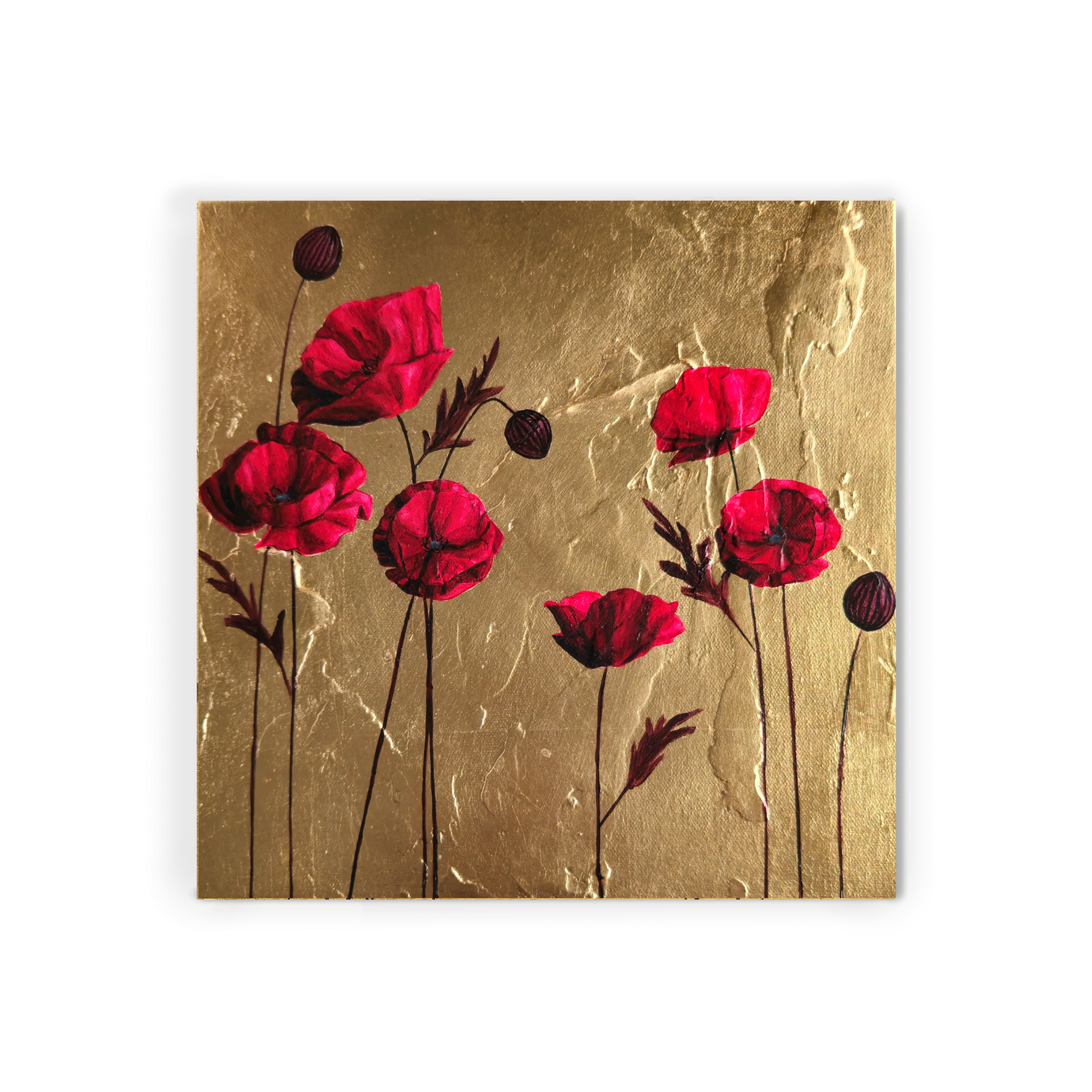 Red Poppies 3 | 12 x 12 Red Poppies 3 | 12 x 12