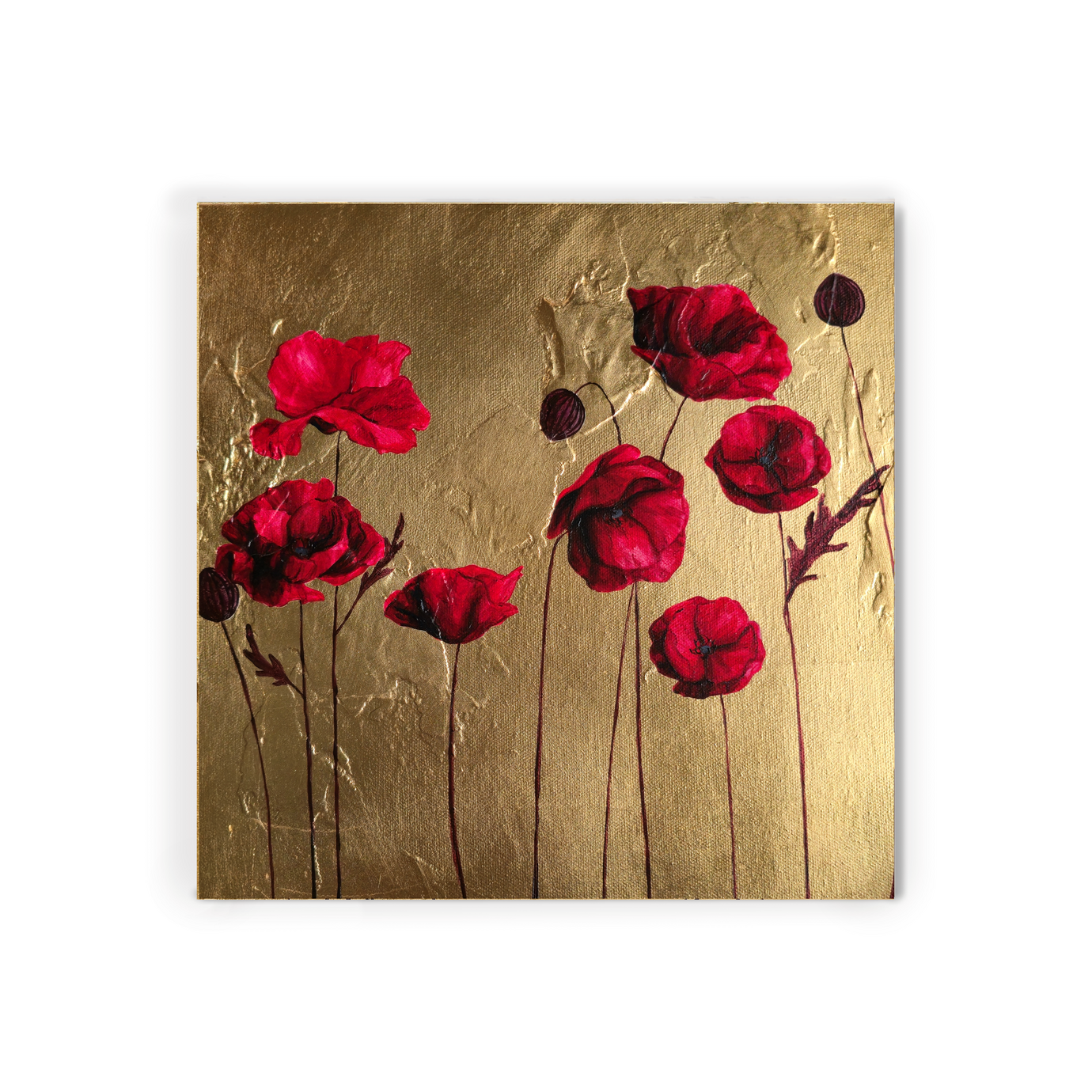 Red Poppies 3 | 12 x 12 Red Poppies 3 | 12 x 12