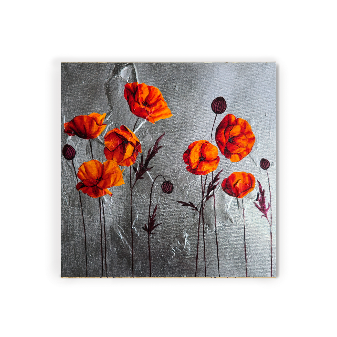 Red Poppies 3 | 12 x 12 Red Poppies 3 | 12 x 12
